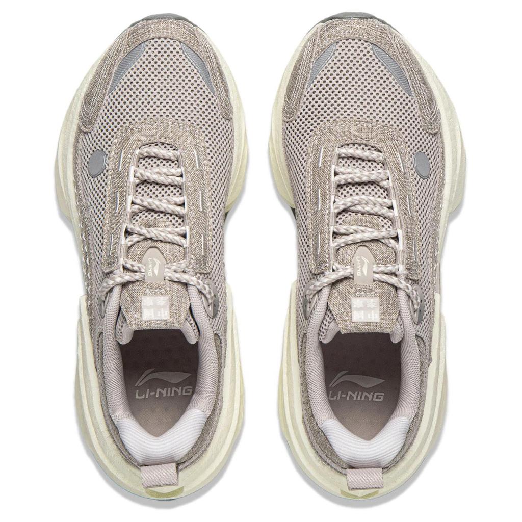 Li Ning Absolute Shadow 3 Comfortable Versatile Durable Rebound Low-Top Casual Running Shoes Women sneakers Gray AZGW064-3