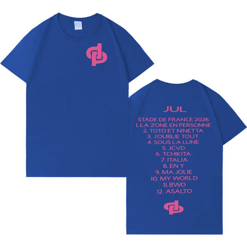 2026 Rapper Jul Moda Stampa Lettere T-shirt Uomo Donna Gotica Casual Girocollo T-shirt Manica Corta Oversize Accogliente T-shirt Unisex