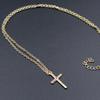 Stylish femininity collarbone chain accessories, simple alloy cross pendant necklace