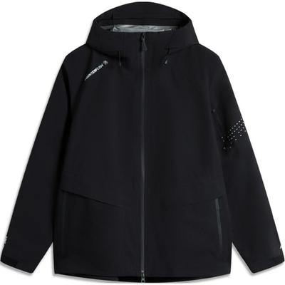 Li Ning CF Su Wan Long Jia Breath Series Windproof Waterproof Hiking Jacket Unisex Jacket Black AEMU047-3