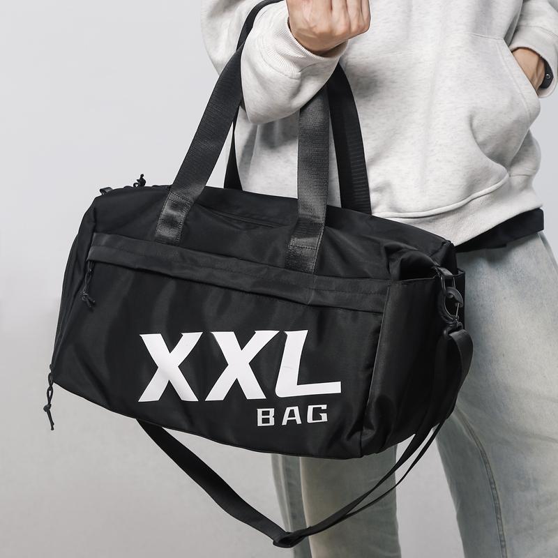 Cestovní taška na krátké vzdálenosti Velkokapacitní obchodní kabelka crossbody Fitness taška Sportovní taška se samostatnou suchou a mokrou přihrádkou Taška na jógu