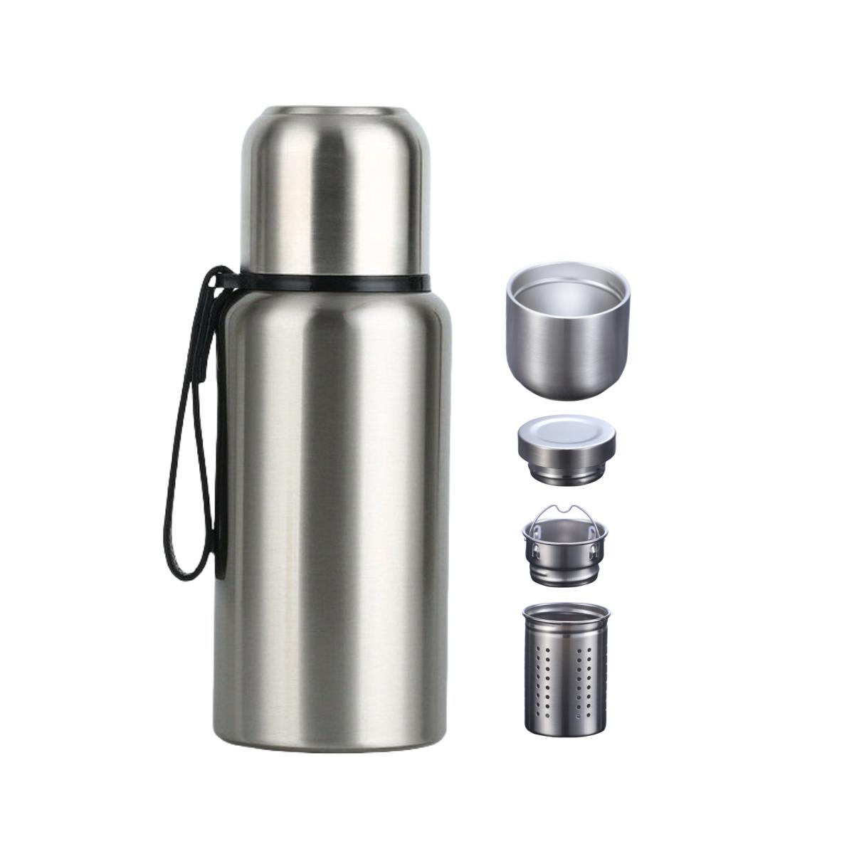 Large Capacity Stainless Steel Thermos Portable Vacuum Flask Insulated Tumbler with Rope Thermo Bottle 500/700/1000/1500ml 500-1500ml