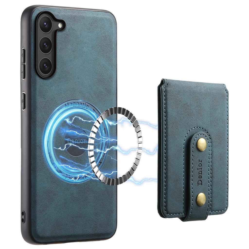 DENIOR D14 For Samsung Galaxy S23 Case Kickstand Card Slots Hybrid Phone Cover Magnetic Case
