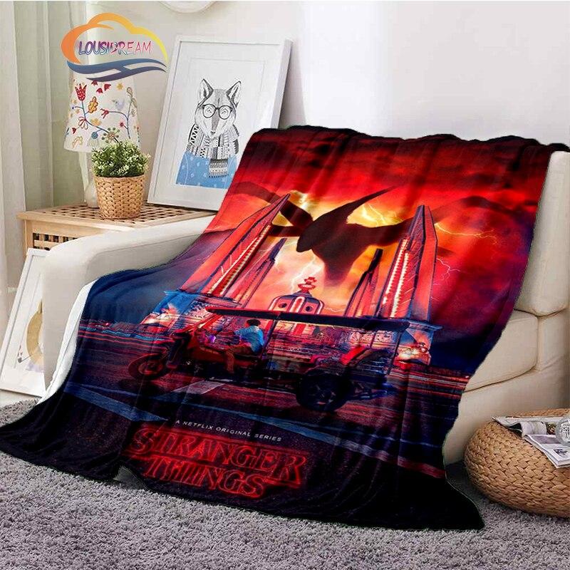 Stranger Things blanket 3D print Halloween Stranger Things blanket newest Popular Horror drama Sofa bed blanket Camping blanket