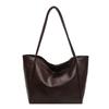 Fashi Solid Color PU elegant Handbags Hot Selling Versatile Trend ccise Tote Bags Large Capacity Youth Soft Shoulder Bags