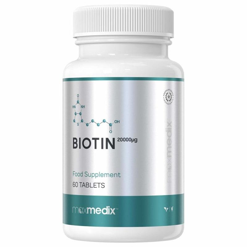 

MaxMedix 20,000 mcg Biotin for Hair, Skin, and Hair 60 Tablets