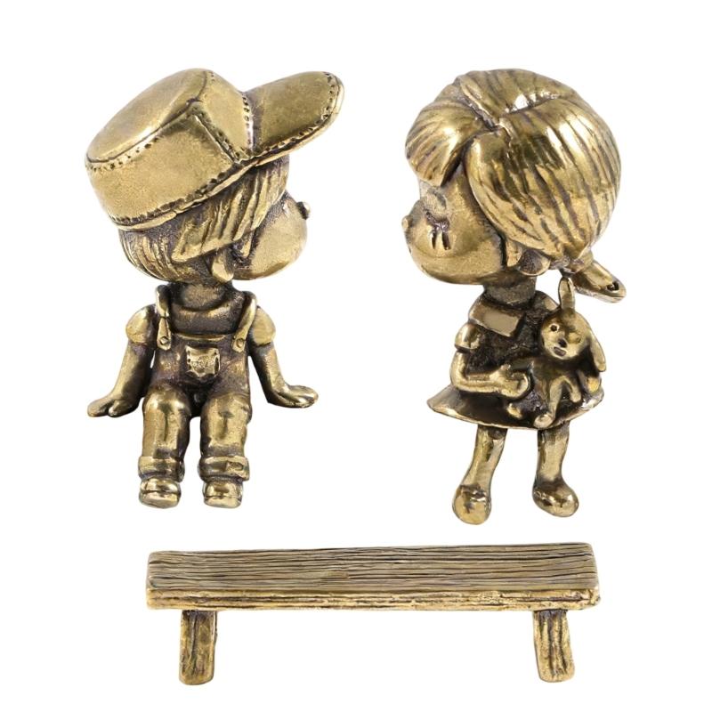 Durability Brasses Ornaments Childhood Friend with Fine Craftsmanships for Living Room Display 1