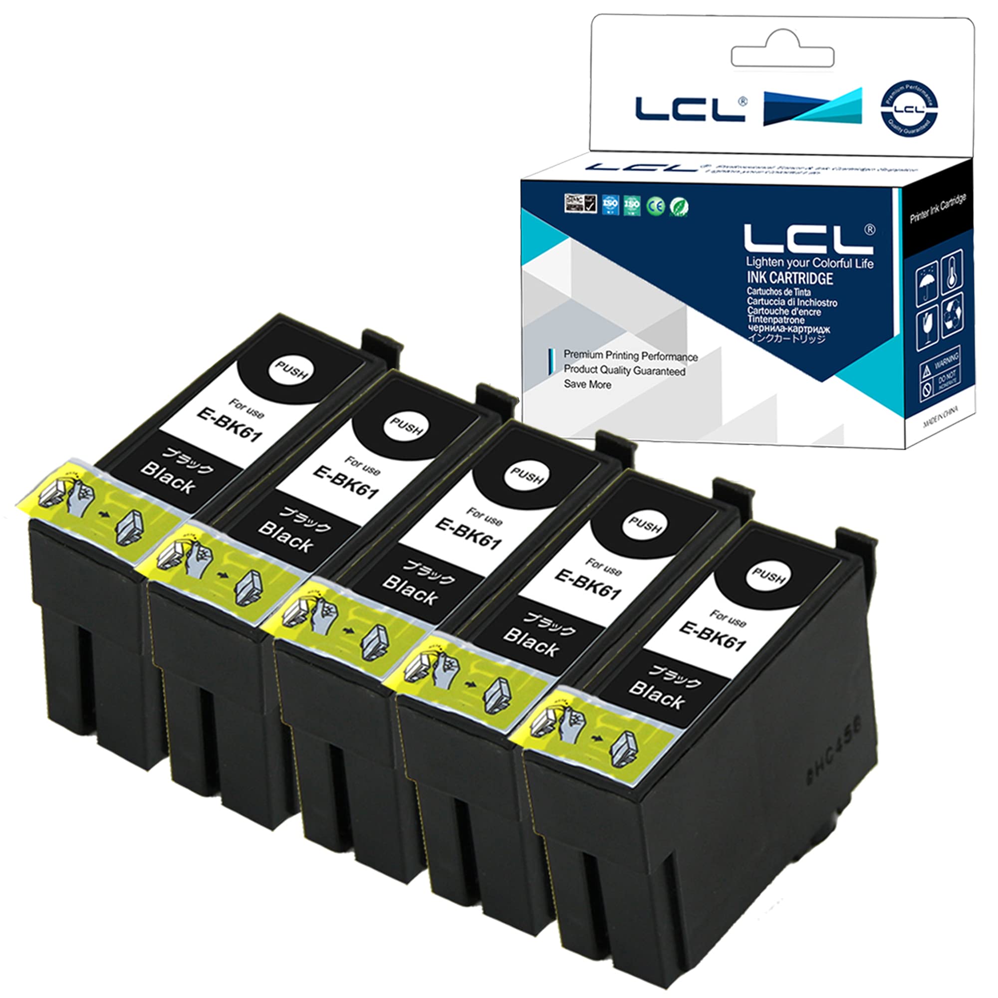 

Сумісний чорнильний картридж LCL ICBK61 для Epson pack Growth pigment Сумісний (5 чорний) моделі PX-1200 PX-1200C3 PX-1200C5 PX-1200C9 PX-1600F чорний