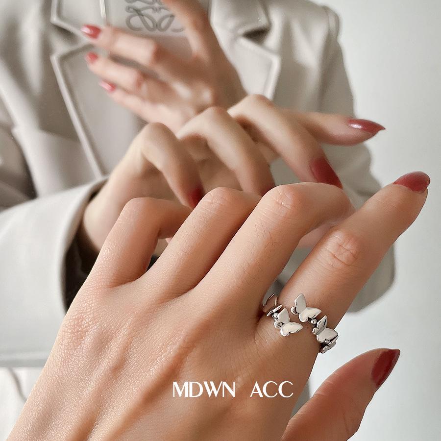 Japanese-Korean Sweet Butterfly Retro Women's Open Ring - Elegant & Trendy
