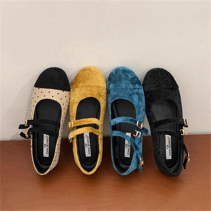 Fashion SUOJIALUN 2025 New Brand Women Flat Shoes Fashion Round Toe Ladies Elegant Mary Jane Shoes Soft Flat Heel Dress Boat Shoes