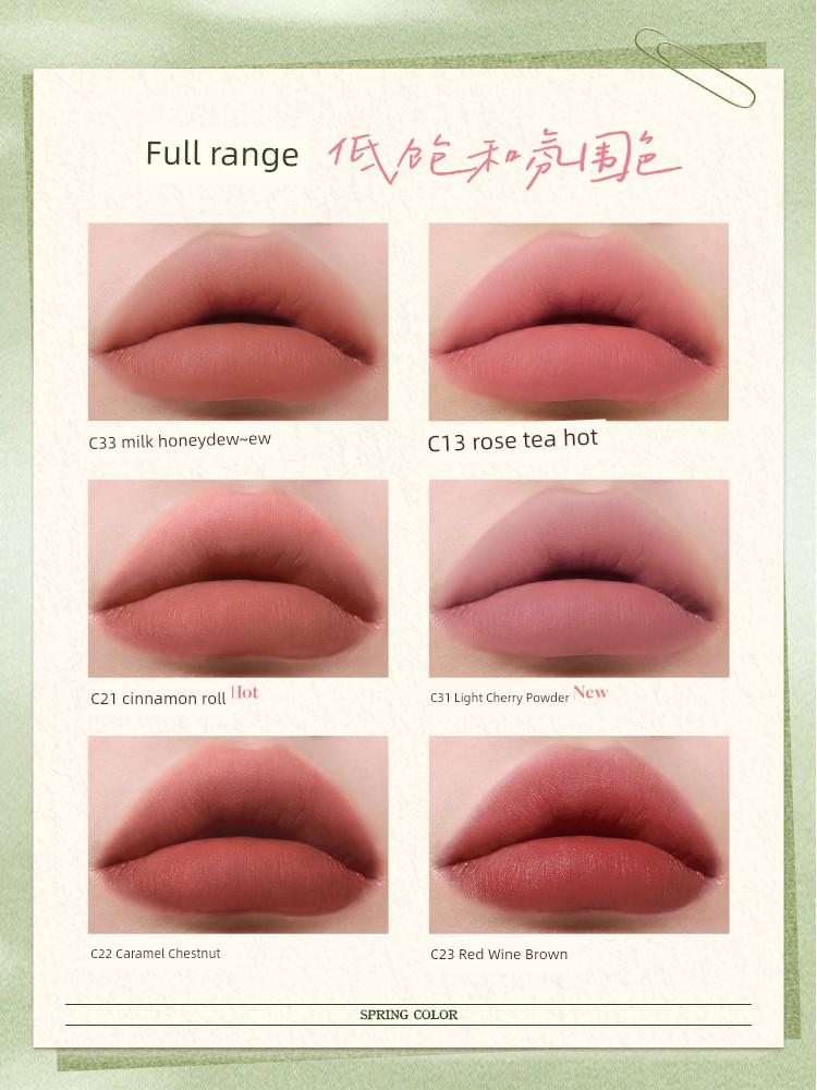 [New Spring Colors] Yeosu Multi-Use Cream Matte Finish Atmosphere Nude Color C21 Lipstick Lip Glaze Lip Mud Blush C33
