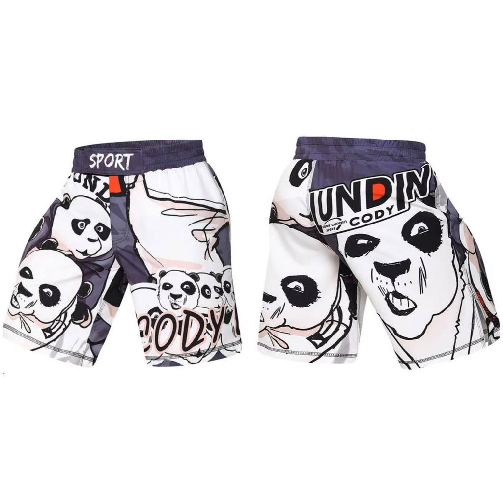 Schlange Kobra Wolf Schädel Panda Hai Affe MMA Muay Thai Kickboxen Shorts Kampfsport UFC Boxer Unisex Männer Frauen Hose Training Sport