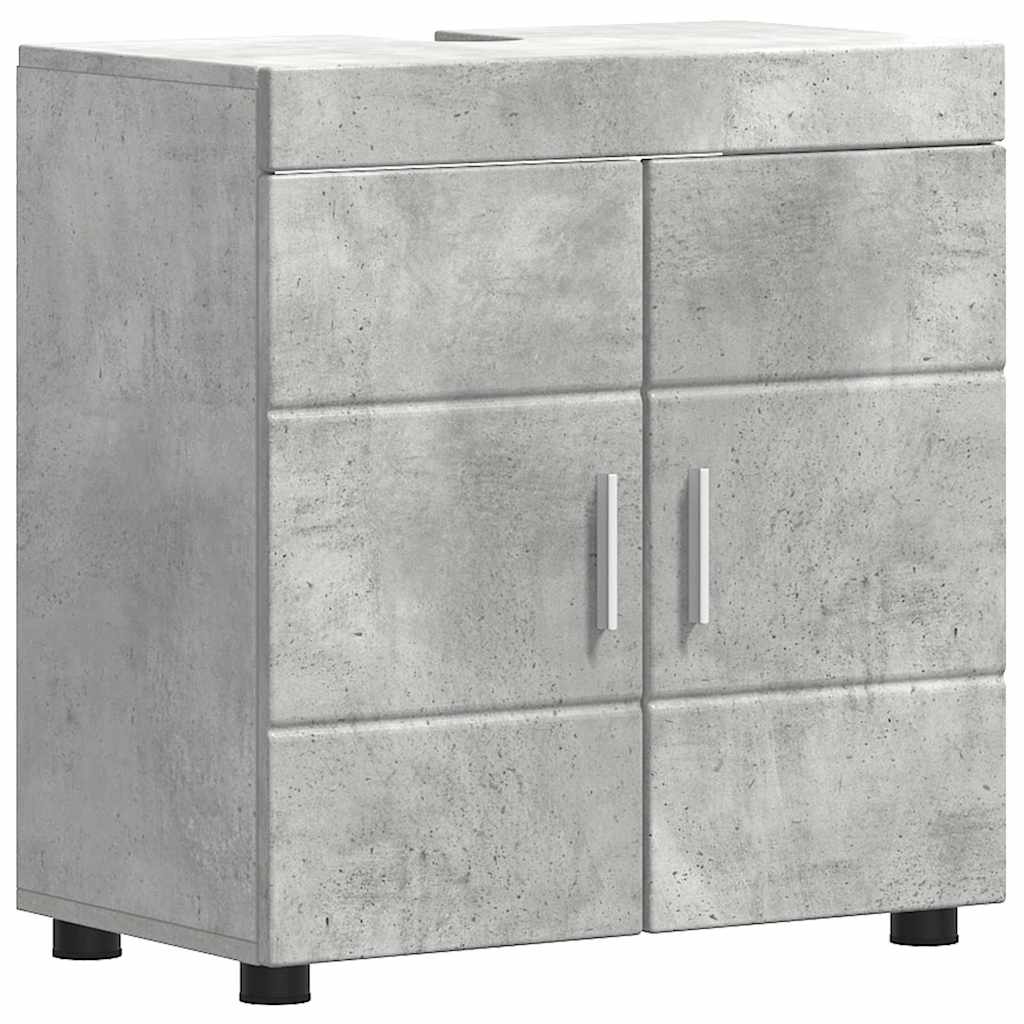 Bathroom Furniture Set TULUM 2 Pcs Concrete Grey 60 X 34 X 63 Cm