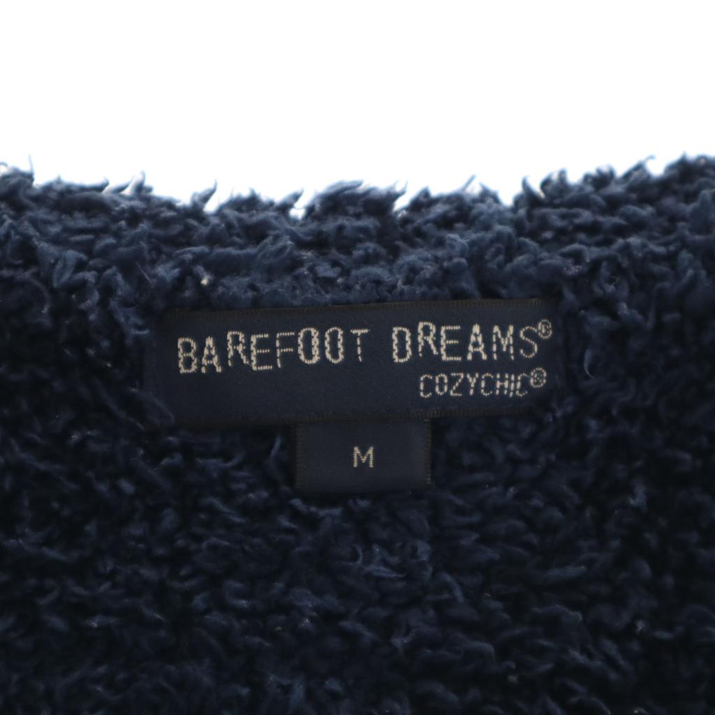 BAREFOOT DREAMS Long Sleeve Zip Hoodie M Navy Women Used