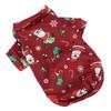 Pet Sweater Red Santa Lovely Cartoon Printing Warm Dog Christmas Clothes for Small Pet Christmas CostumeXS