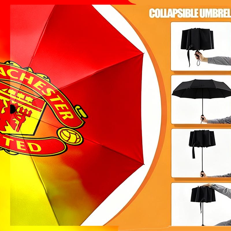 Manchester United F.C Print Umbrella Automatic Opening/ Closing - Portable Foldable Design - Daily use for Travel/Outdoor - Gift for Birthday
