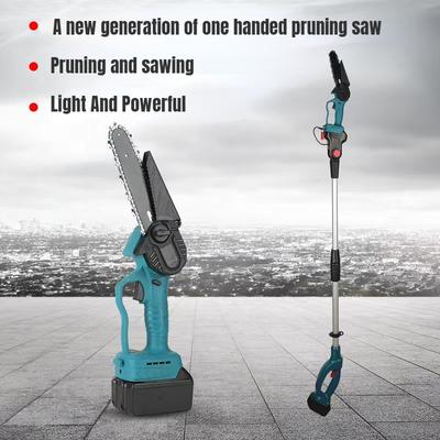 6-inch Handheld Mini Electric Pruning Chain Saw Rechargeable Small Brushless Lithium Electric Saw Household Woodworking Single Hand Saw