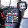 BlueFire Newest 6-Way Circuit Car and Boat Fuse Box Holder