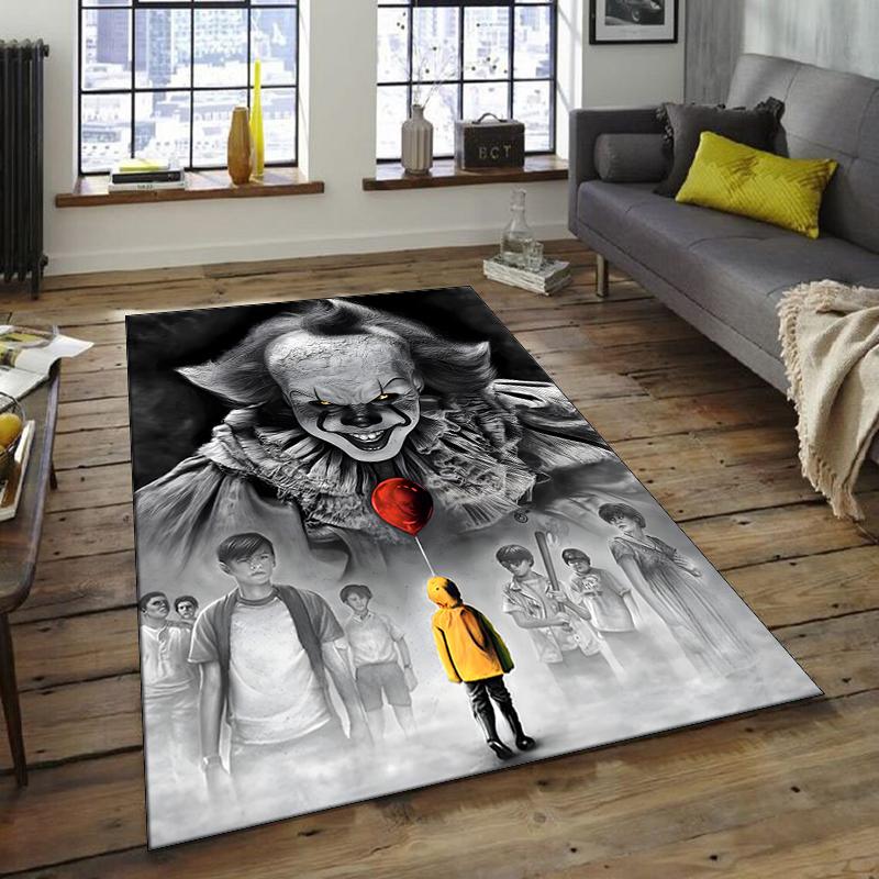 1pc Pennywise3 Design Area Rug - Non-Slip, Soft & Cozy Floor Mat for Living Room, Bedroom, Office - Indoor/Outdoor Decorative Carpet