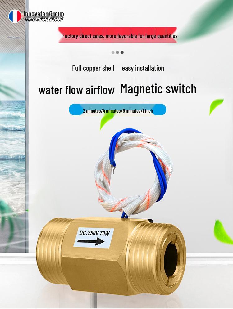 Ganzkupfer DN15/DN20 Magnetischer Wasser-Durchflusssensor Schalter