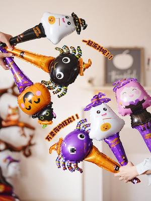 Children's Halloween Inflatable Pumpkin Balloon Props for Festive Decor and Gifts