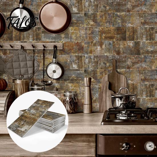 Waterproof Kitchen Backsplash Tiles 16Pcs Peel And Stick Tile, Wall Stickers, Removable Easy Panels, Self Adhesive PE Foam Brick Wallpaper for