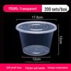 Thickened Disposable Round Food Containers with Lids
