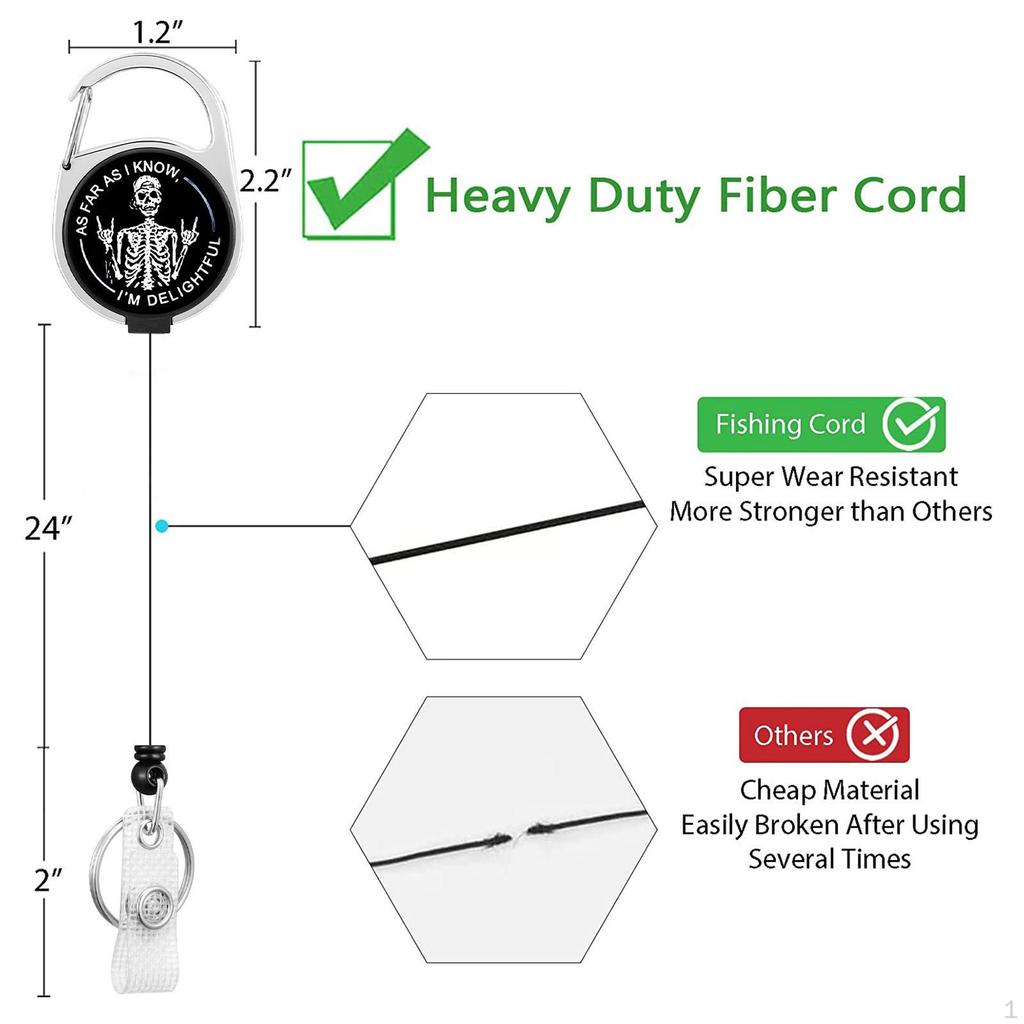 Verpleegkundige Intrekbare Badge Reel Houder Naamclip Accessoires met Draaibare Karabijnhaak voor