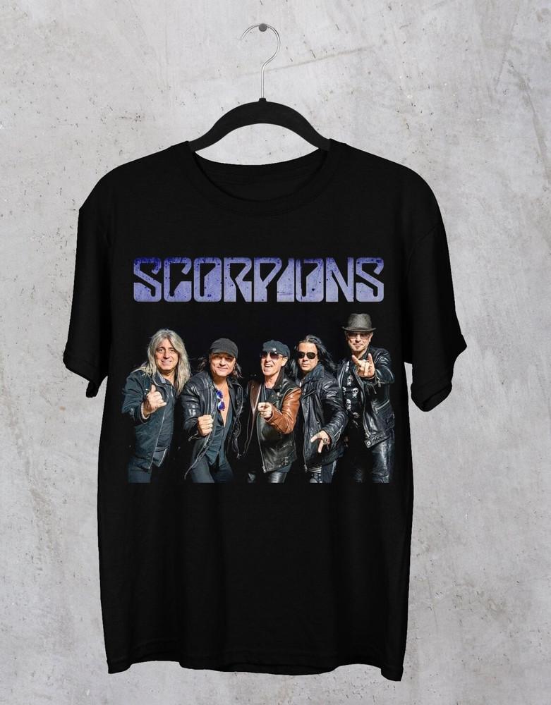 Футболка с участниками группы Scorpions, полные размеры S-5XL, унисекс M