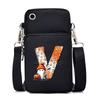 Halloween Letter Printing Trend Mobile Phone Bag Vertical Square Black Messenger Bag Change Bag