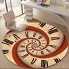 1pc Time Spiral Office Round Area Rug, Indoor Mat Suitable ForOffice, Under Office Chairs Bedroom Living Room Home Decor, Room Decot270