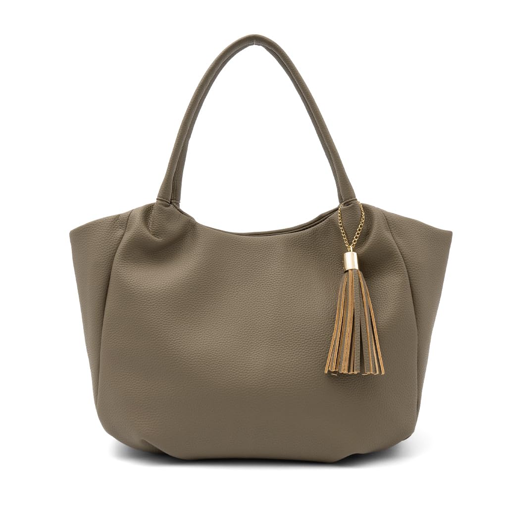 

Gratante 3-Room Balloon Tote Bag, Women s, Commuter Bag, abb-g0011 (Gray Beige)