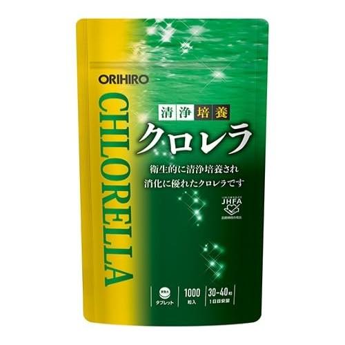 Orihiro Clean Cultured Chlorella 1000 Tablets x 3 Bags (Bulk Sale)