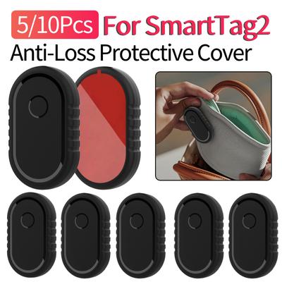 5/10Pcs For Galaxy SmartTag2 Adhesive Sticker Waterproof Anti-Lost Locator Protective Cover Anti-Scratch Tracker Protective Case