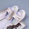 Spring Girls Bow Sneakers Casual White Shoes for Kids Toddler Big Girl Flat Lace Up
