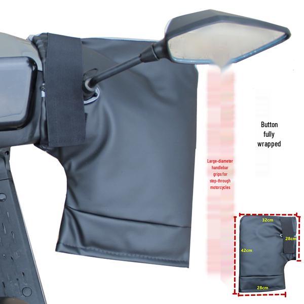 Windproof Plush Winter Cover for Electric Scooters & Motorcycles - Universal, All-Season, Two-Piece