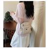Shoulder Bag Women Nylon  Multi Compartment Adjustable Strap Daily Commute