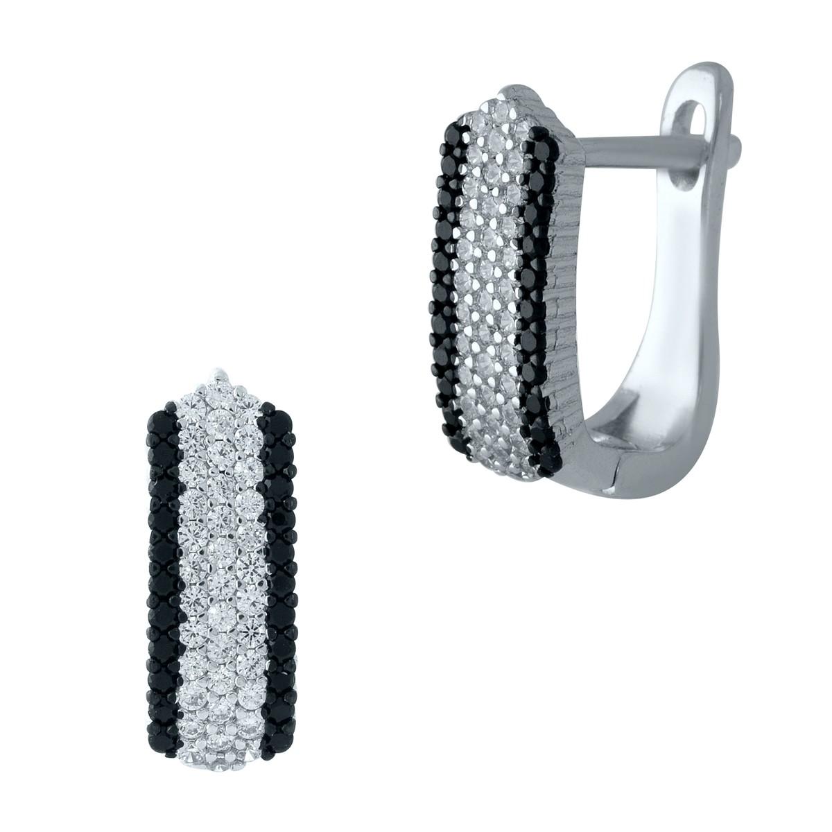 

Срібна каблучка з фіанітами (1976081) білий