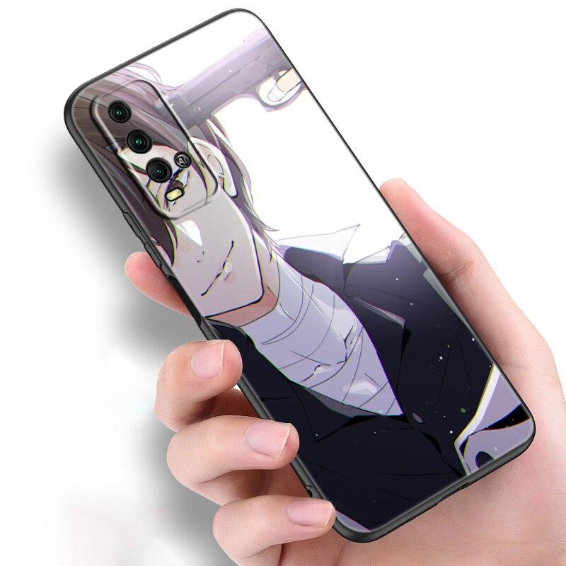 Anime Bungou Stray Dogs Dazai Osamu Phone Case For Xiaomi Redmi Note 11 10 9 8 Pro 11T 10T 10S 9S 8T 9 9A 9C 9T Black Soft Cover