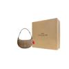 COACH Payton Leather Handbag, Shoulder Bag Large Women's Silver & Khaki & Miami Red CE620-SVUC3