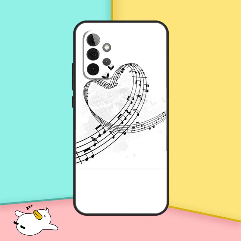 Simbolo Nota Musicale Custodia per Pianoforte Per Samsung Galaxy A15 A55 A35 A52 A32 A12 A16 A26 A36 A56 A53 A33 A13 A14 A34 A54 A17