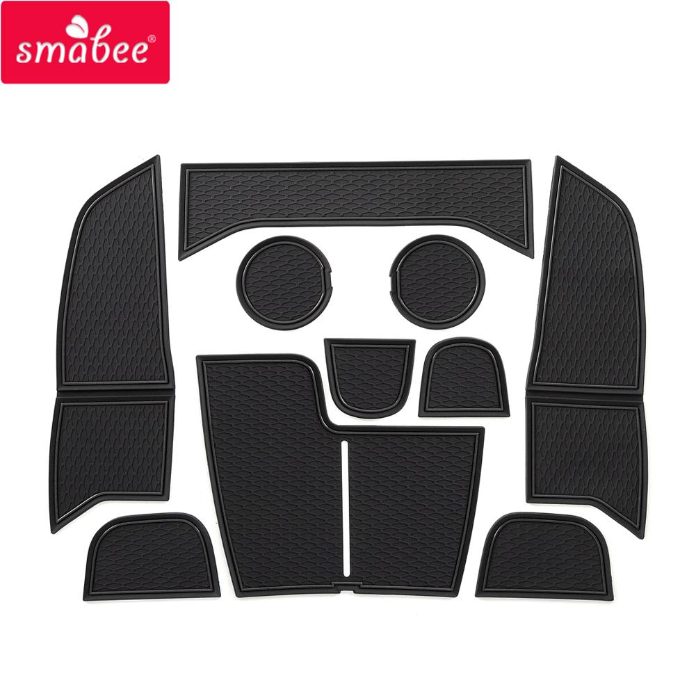 

smabee Gate Slot Cup Pad для Ford FOCUS 2019 Автомобильные аксессуары для интерьера Резиновые нескользящие коврики Противоскользящий коврик Наклейка на автомобиль 10pcs