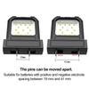 12V-85V Wide Voltage Electric Tool Lithium Battery Universal LED Work Light, Automatically Convert POS And NEG,Adjustable Socket