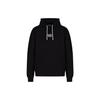 Emporio Armani EA7 Solid Color Letter Print Pullover Hoodie Men Hoodies Black 3RPM38-PJMHZ-1200