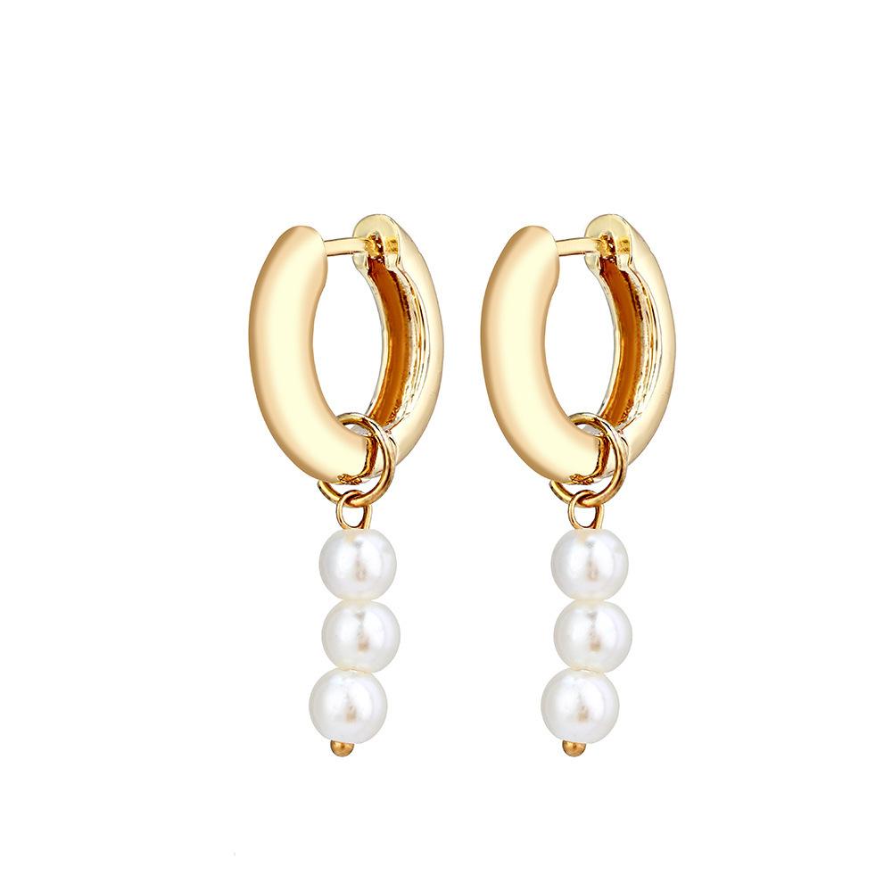 Sophisticated Pearl Earrings Alloy Material For Women Ideal Gifting For