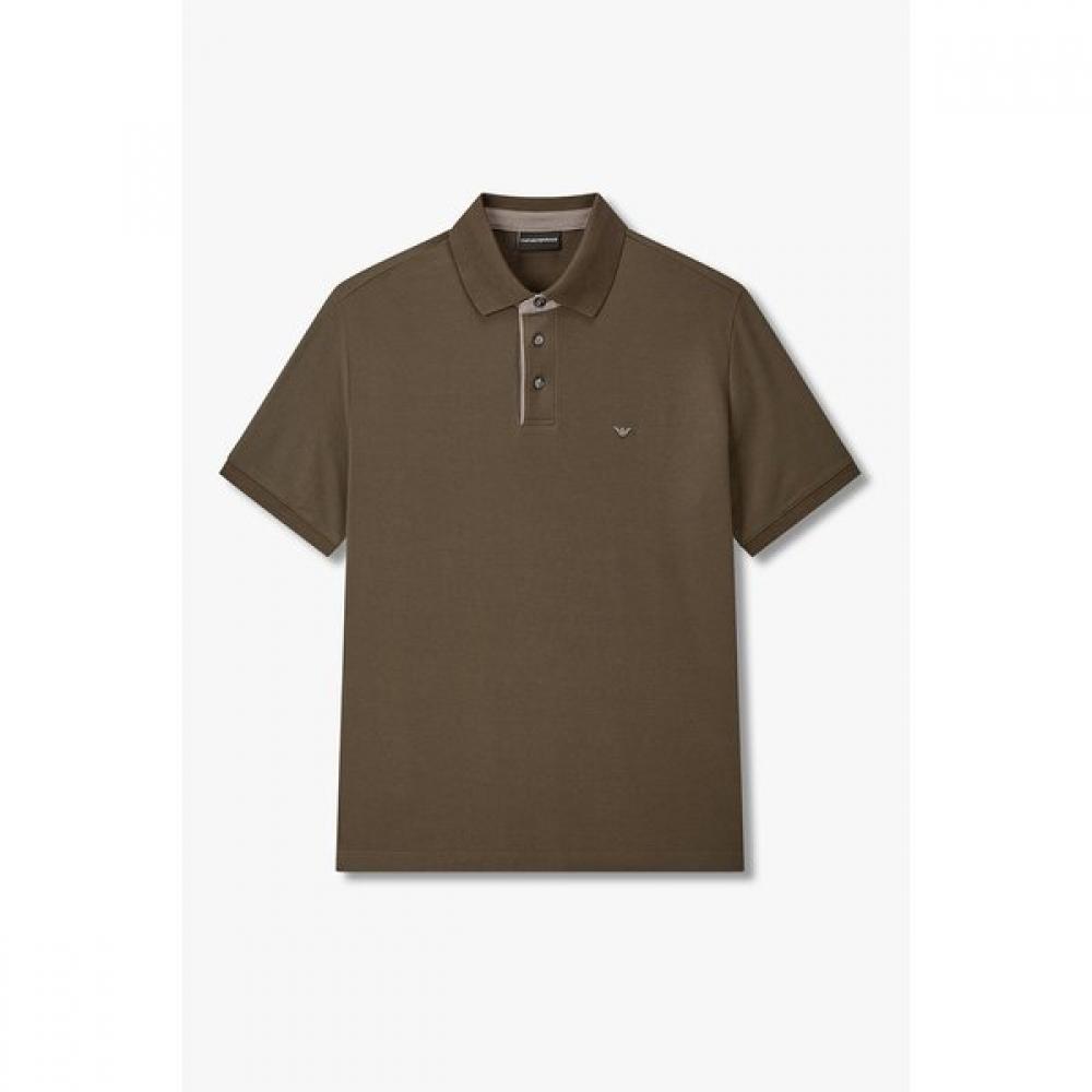 Emporio Armani Men S Short Sleeve Cotton Pique Polo Shirt A516126053 S