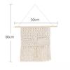 Storage Net Pocket Tapestry Wall Decor Bohemian Cotton Rope Woven Hanging Storage Net Bag Tapestry For Living Room