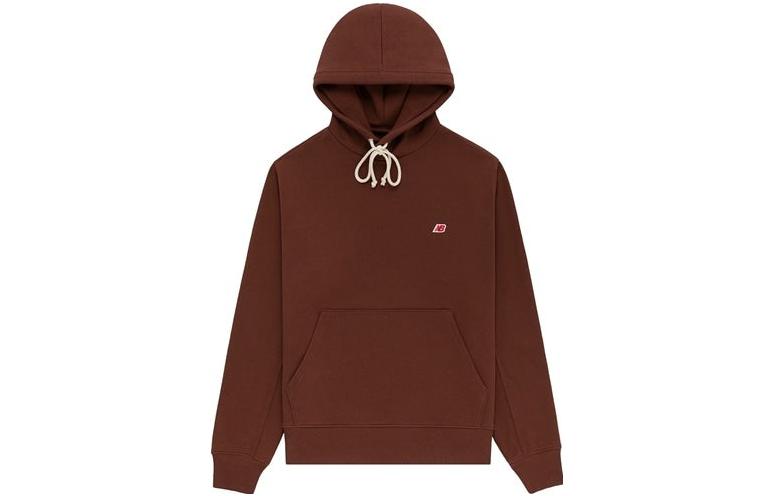 

New Balance Sweatshirts Men s Oak Hooded Moderate Regular MT21540-ROK L