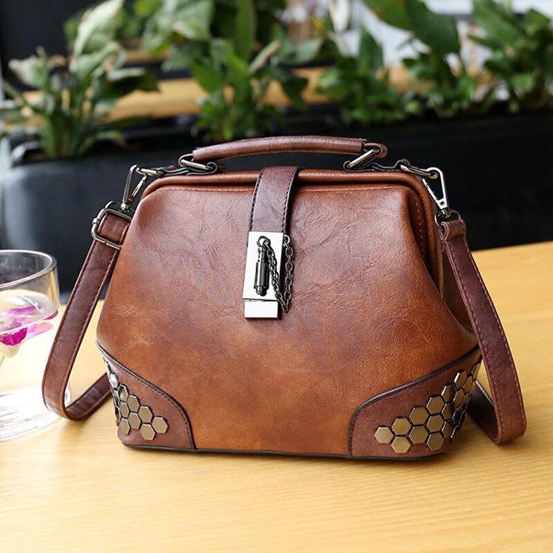 Fashion Sequined Messenger Bags Shell Bag Women Leather Handbags Shoulder Bags for Women Luxury Crossbody Doctor Bag Bolso Mujer