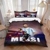 Messi'S Legacy Soccer Print 3Pcs Bedding Setduvet Cover With 2 Bedropillowcase Home Birthday Gift
